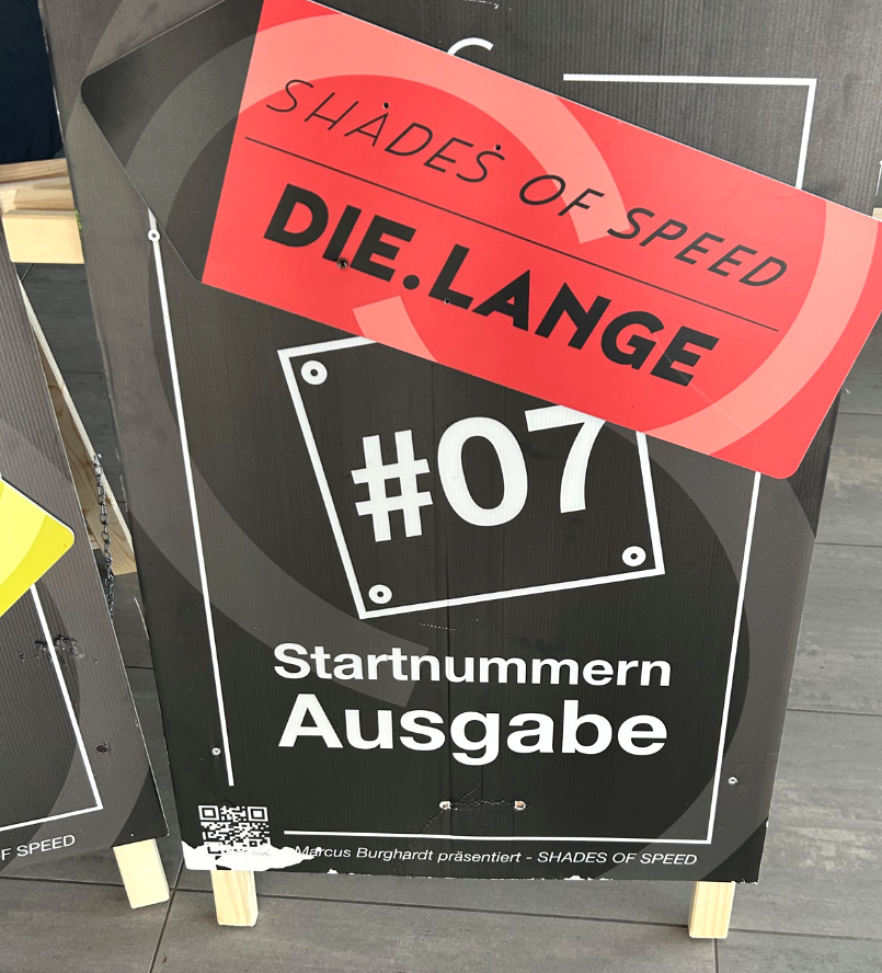 Shades of Speed - Die.Lange - Startnummern Ausgabe